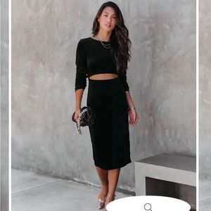 Black vici dress